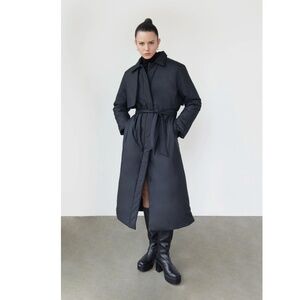 LONG BELTED PUFFER COAT